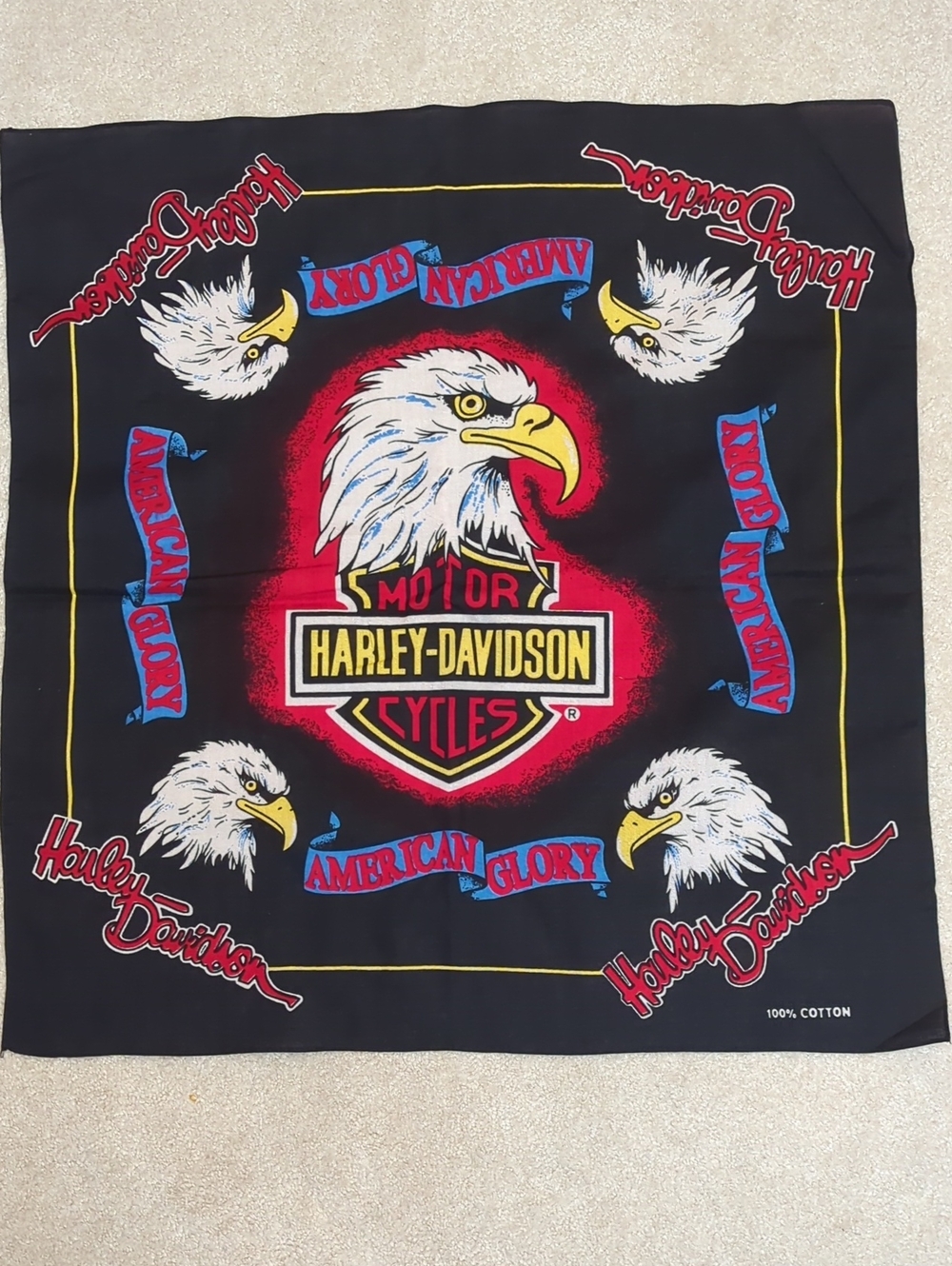 Harley-Davidson Black Bandana Or Neck Scarf